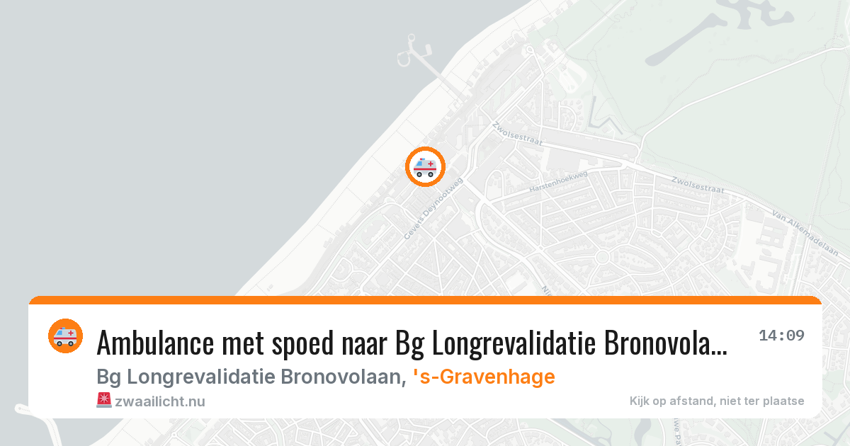 Ambulance met spoed naar Bg Longrevalidatie Bronovolaan in 's-Gravenhage — 31 jan 2026