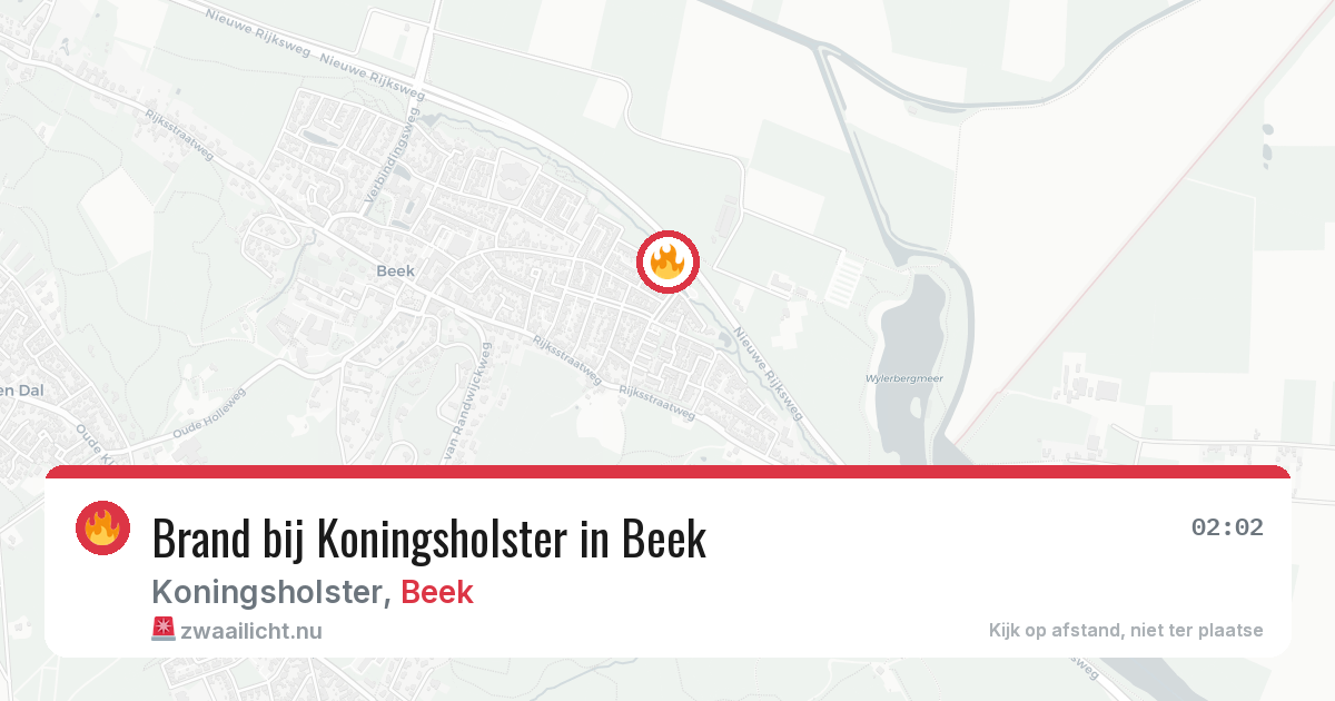 Brand bij Koningsholster in Beek — 20 jul 2026