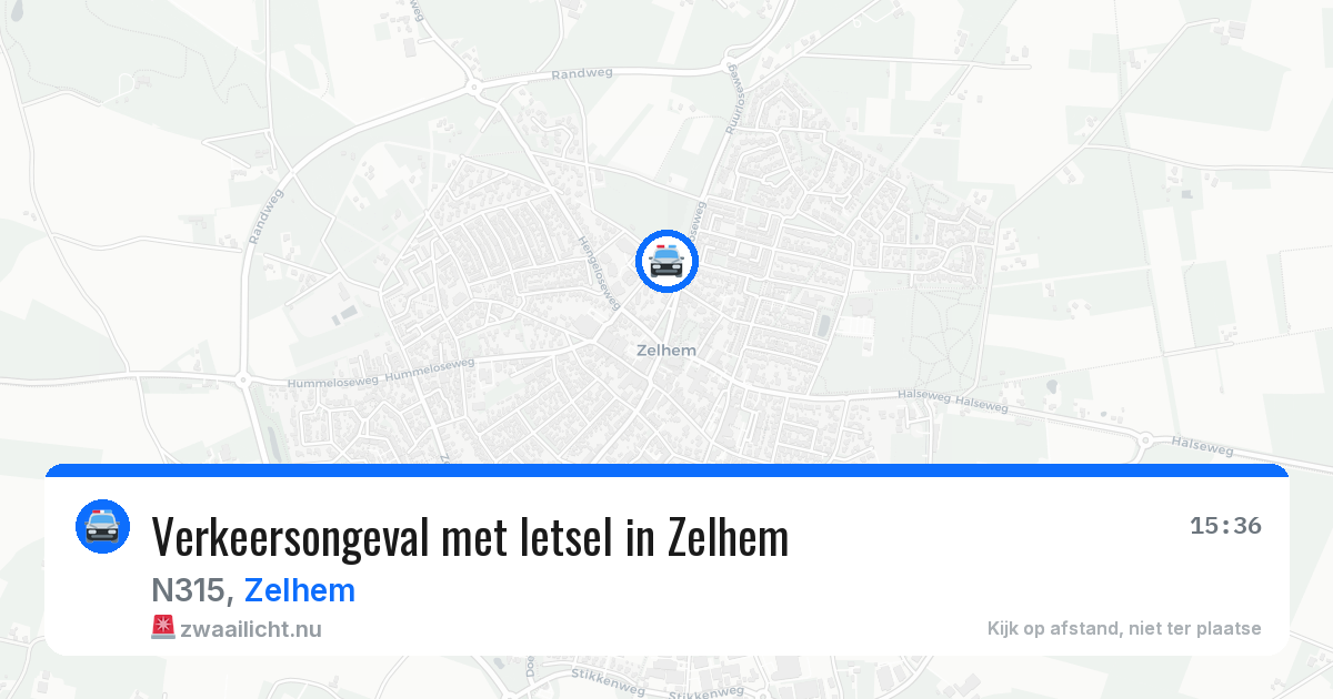 Verkeersongeval met letsel in Zelhem — 19 apr 2026