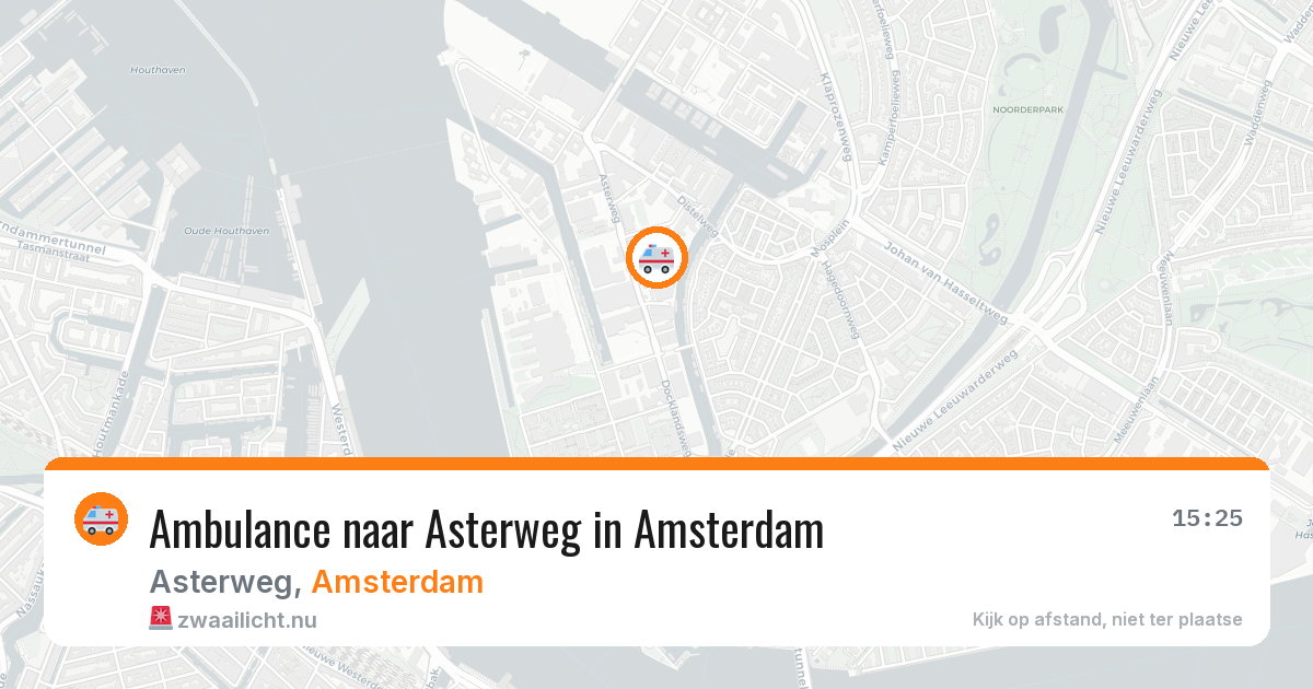 Ambulance naar Asterweg in Amsterdam — 16 jul 2026