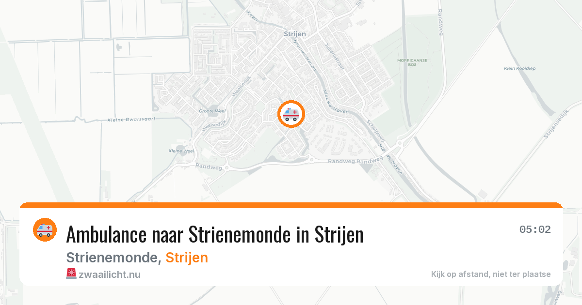 Ambulance naar Strienemonde in Strijen — 1 jun 2026