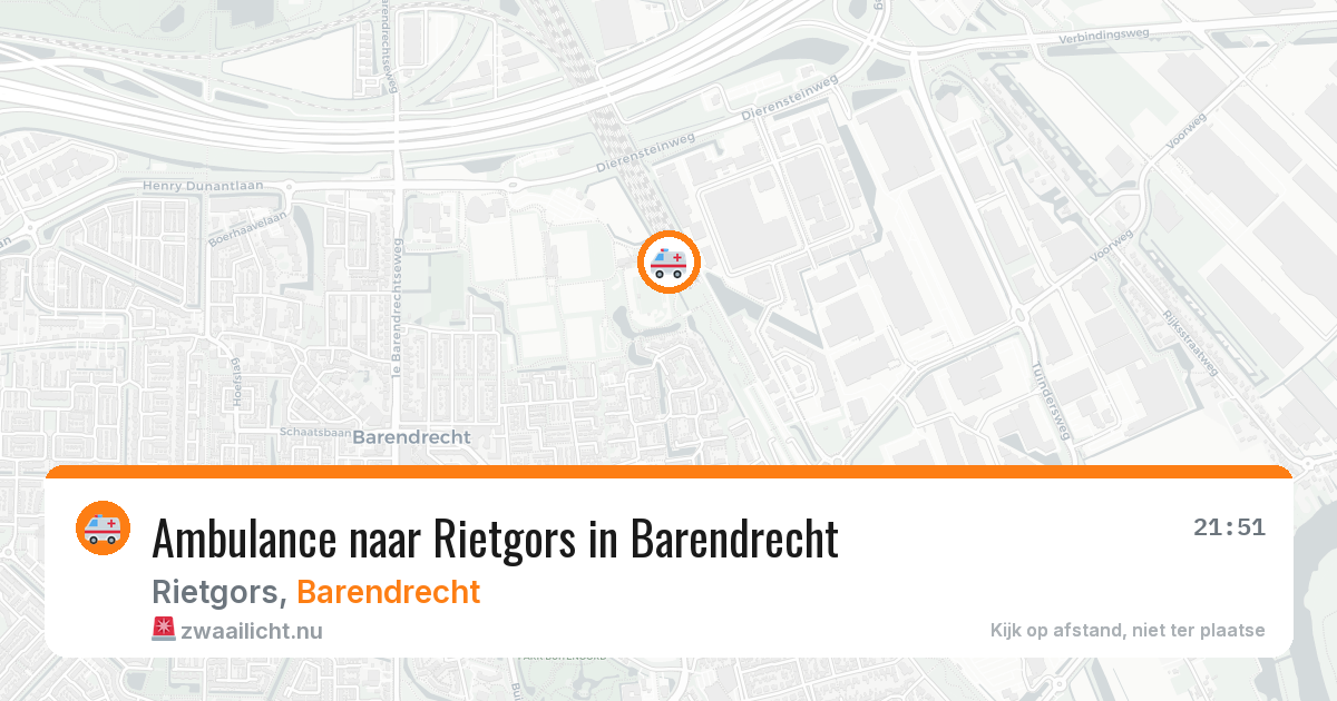 Ambulance naar Rietgors in Barendrecht — 20 jul 2026