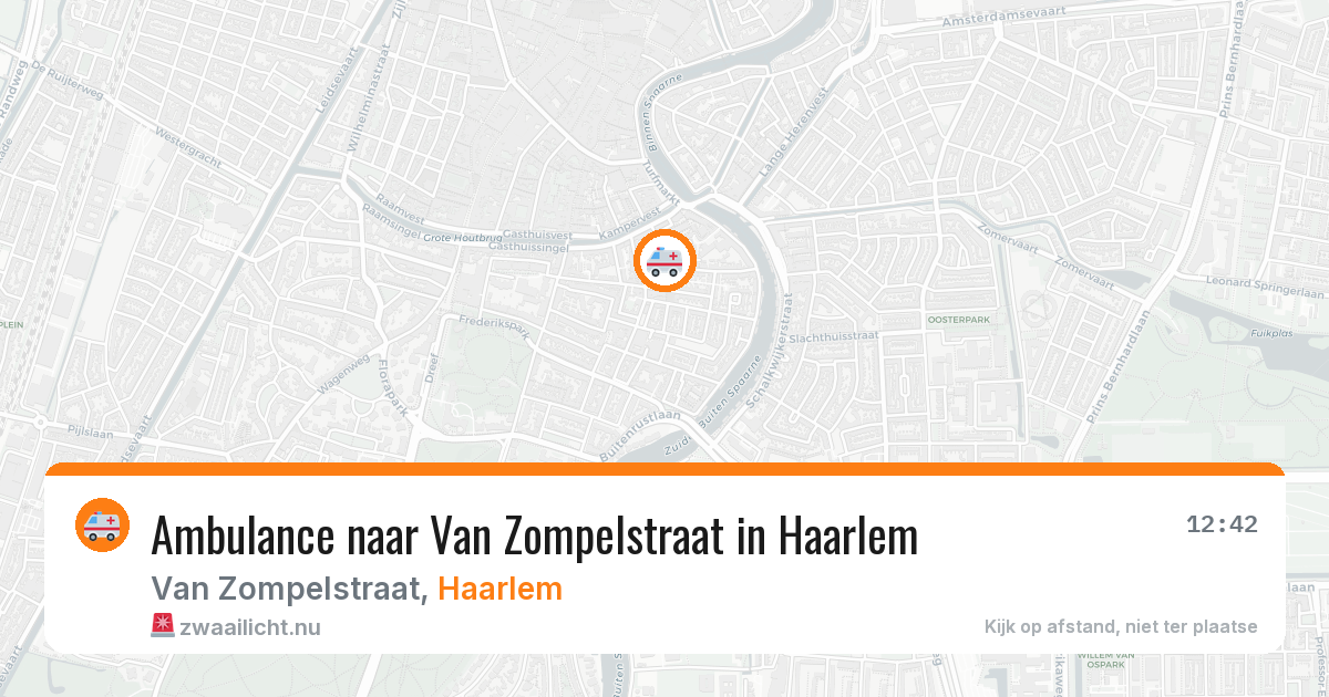 Ambulance naar Van Zompelstraat in Haarlem — 11 apr 2026