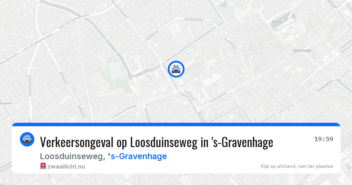Verkeersongeval op Loosduinseweg in 's-Gravenhage — 3 jun 2026