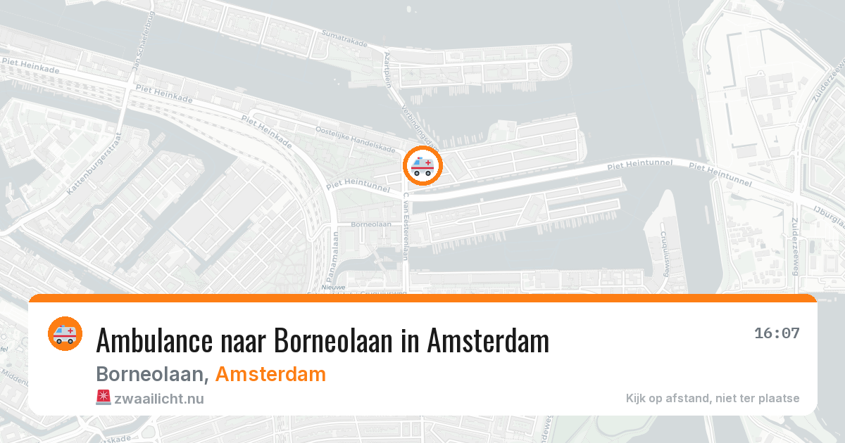 Ambulance naar Borneolaan in Amsterdam — 21 mrt 2026