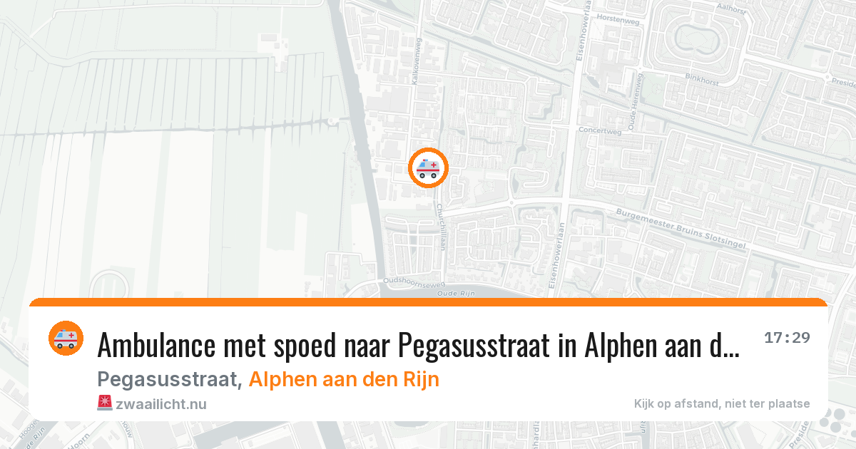 Ambulance met spoed naar Pegasusstraat in Alphen aan den Rijn — 12 feb 2026