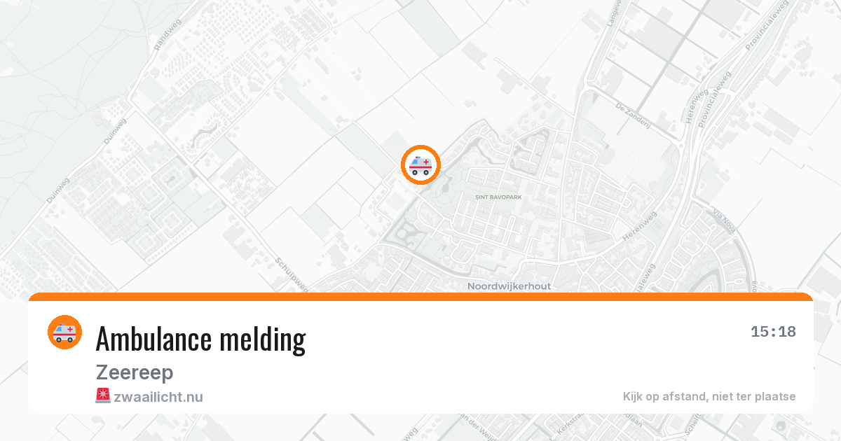 Ambulance melding — 1 jun 2026