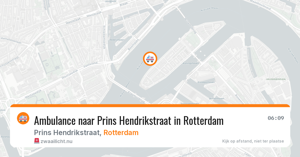 Ambulance naar Prins Hendrikstraat in Rotterdam — 26 jul 2026