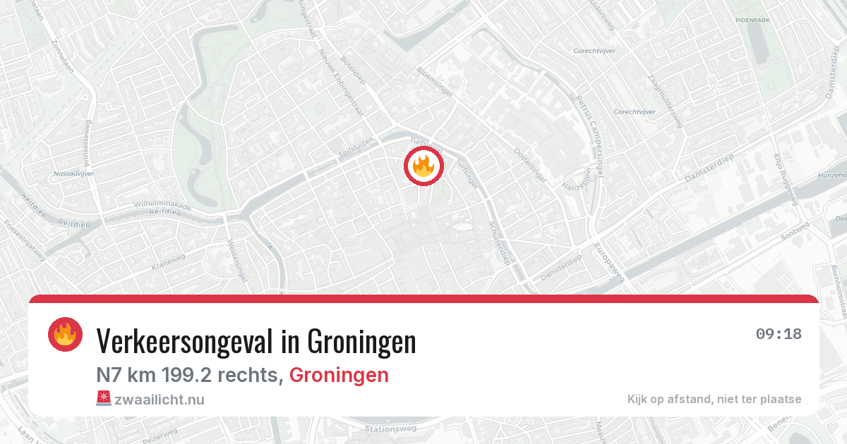 Verkeersongeval in Groningen — 3 jun 2026
