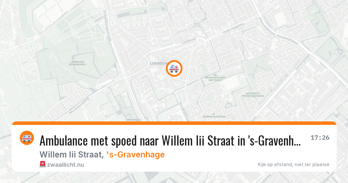 Ambulance met spoed naar Willem Iii Straat in 's-Gravenhage — 9 jul 2026