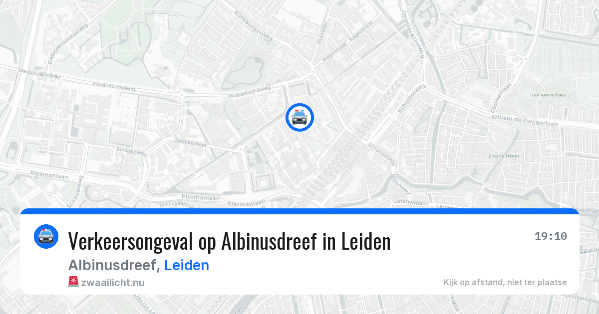 Verkeersongeval op Albinusdreef in Leiden — 28 jan 2026