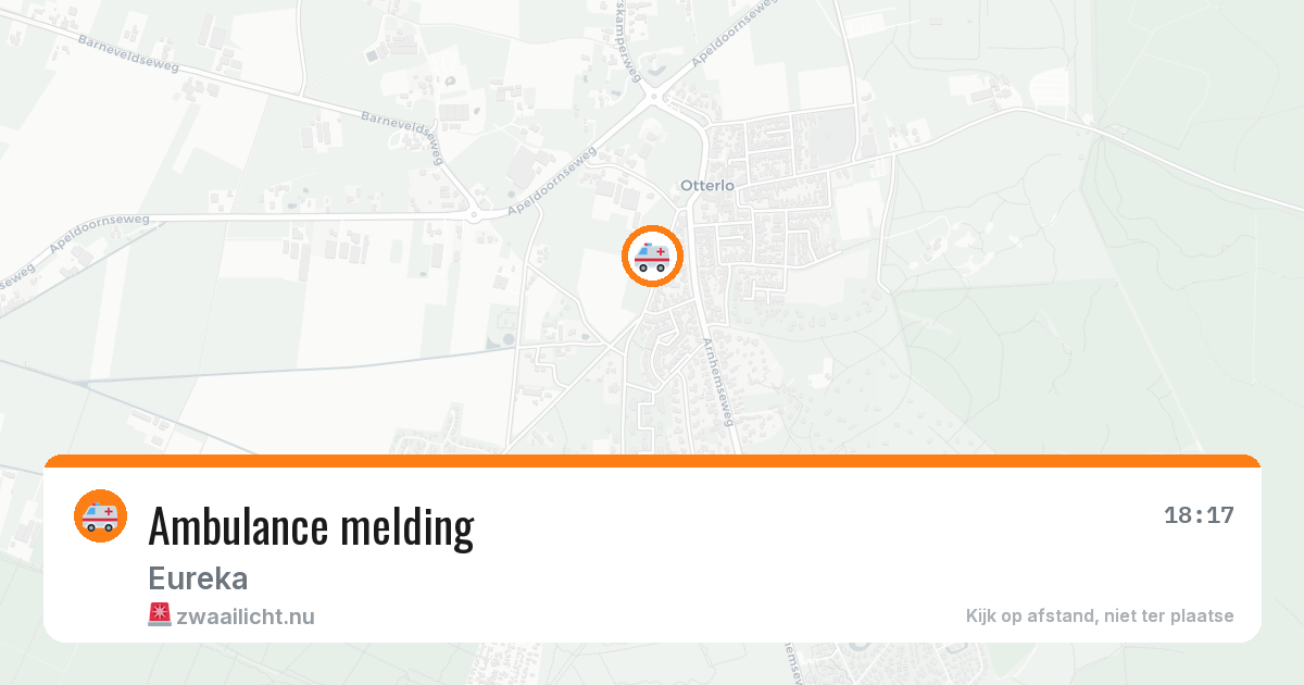 Ambulance melding — 19 jan 2026