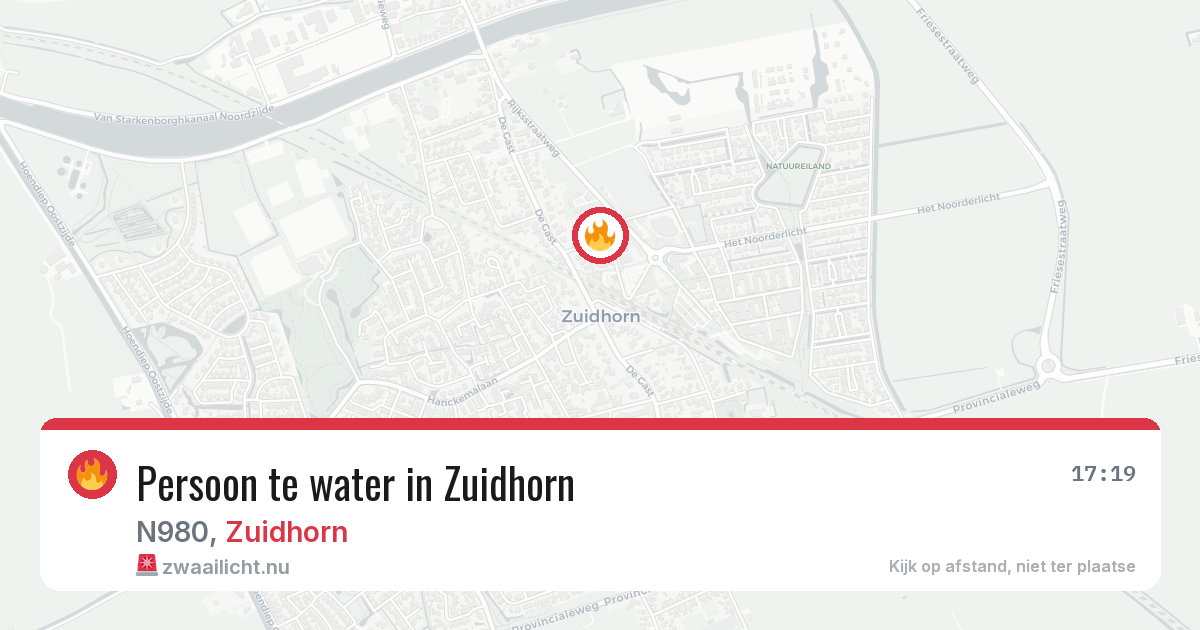 Persoon te water in Zuidhorn — 22 jul 2026