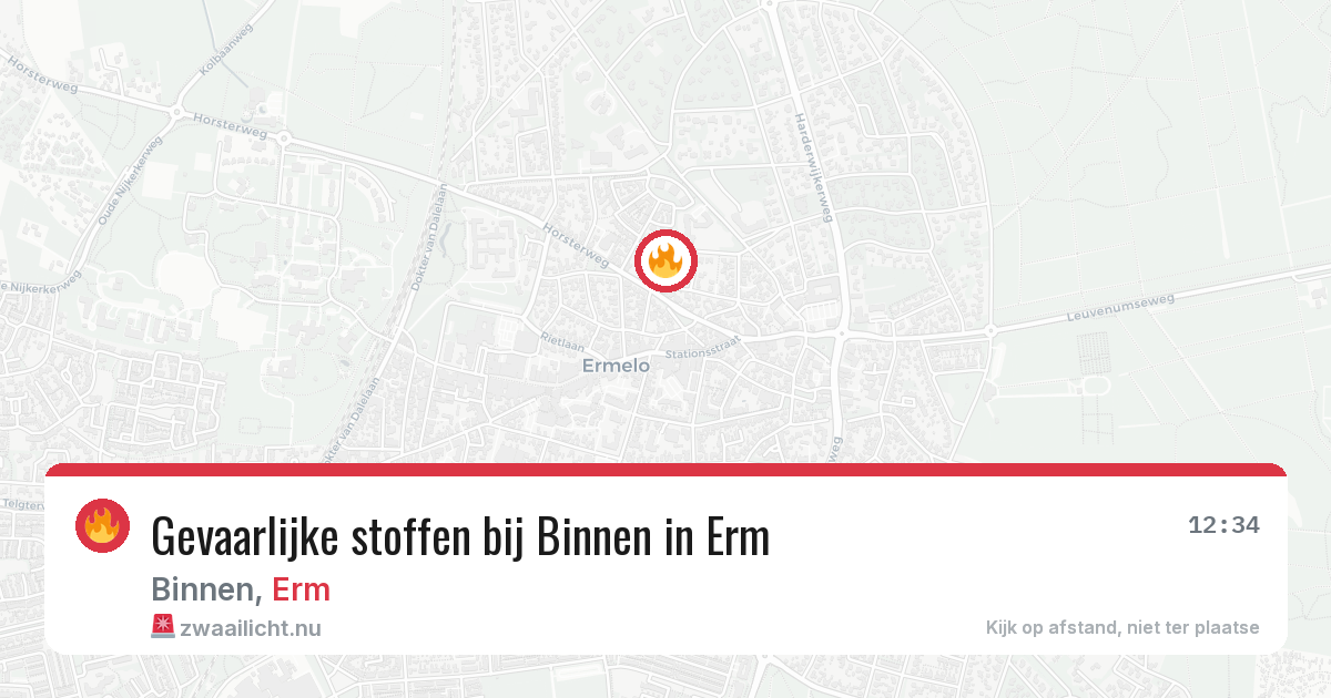 Gevaarlijke stoffen bij Binnen in Erm — 13 apr 2026
