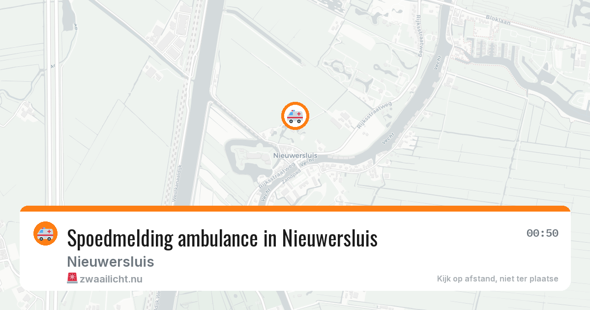 Spoedmelding ambulance in Nieuwersluis — 17 jul 2026