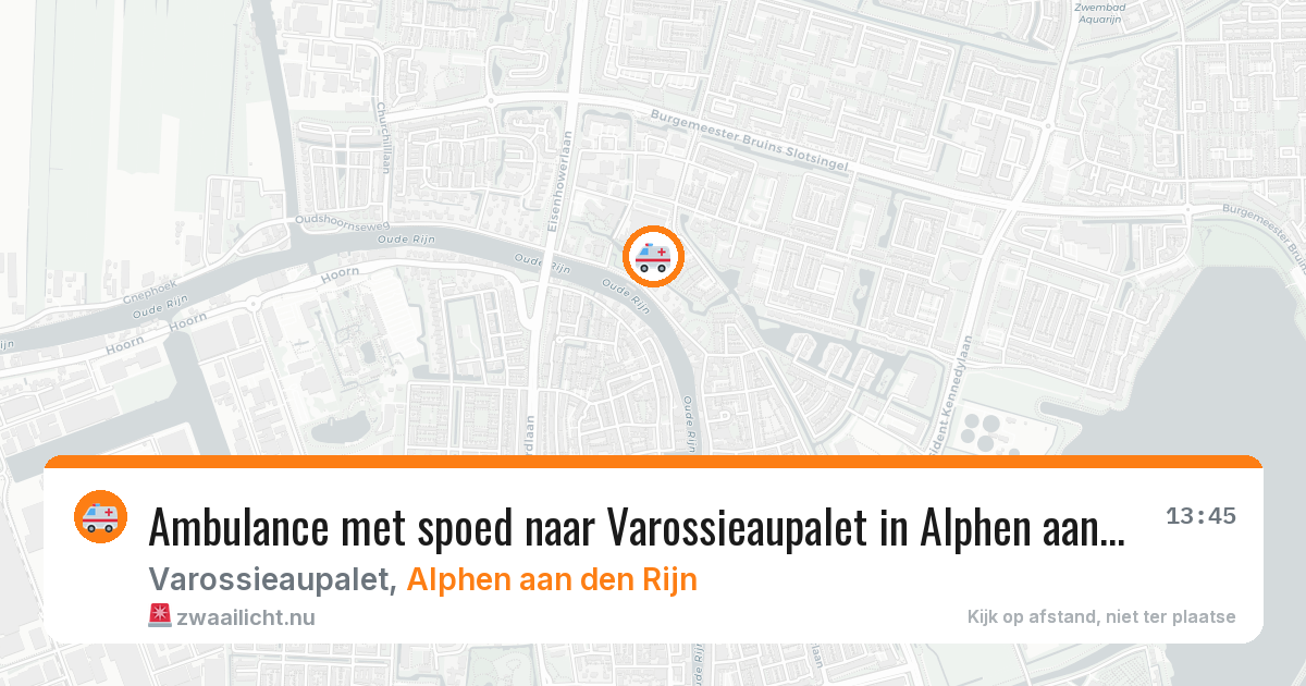 Ambulance met spoed naar Varossieaupalet in Alphen aan den Rijn — 23 jan 2026