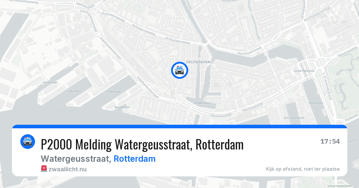 P2000 Melding Watergeusstraat, Rotterdam — 3 mrt 2026