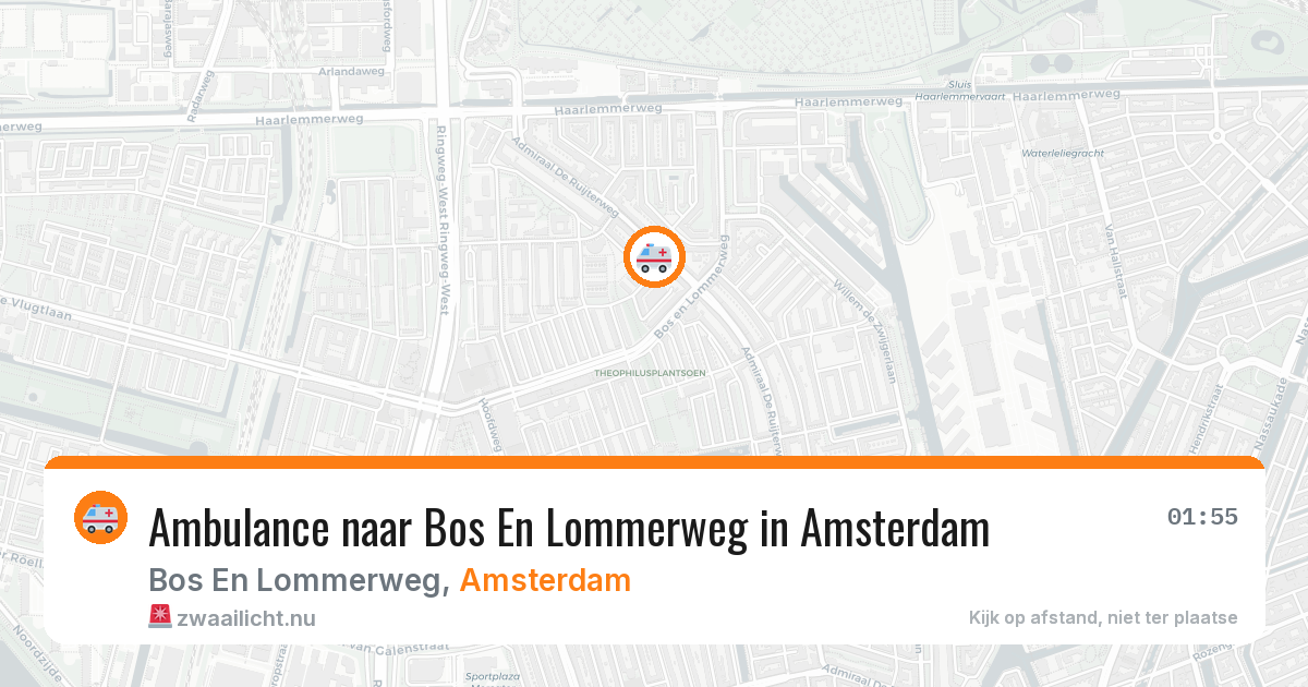 Ambulance naar Bos En Lommerweg in Amsterdam — 9 mei 2026