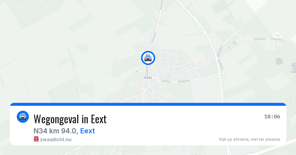 Wegongeval in Eext — 16 jan 2026