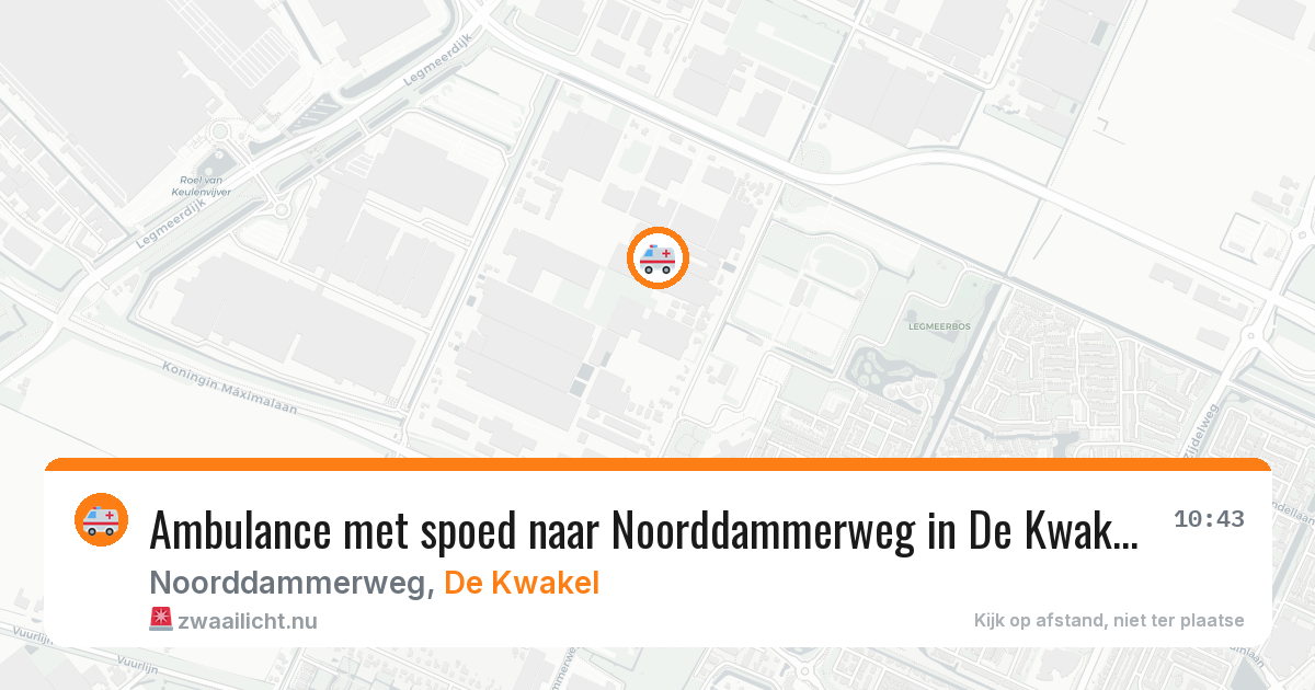 Ambulance met spoed naar Noorddammerweg in De Kwakel — 9 jun 2026
