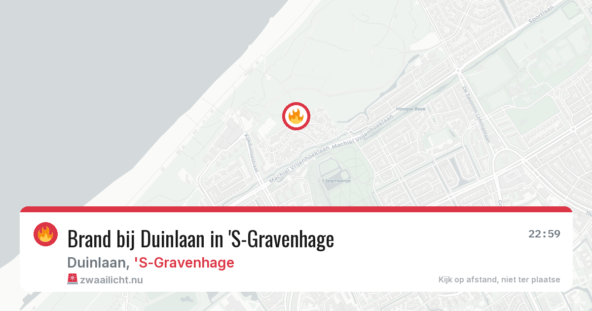Brand bij Duinlaan in 'S-Gravenhage — 15 jul 2026