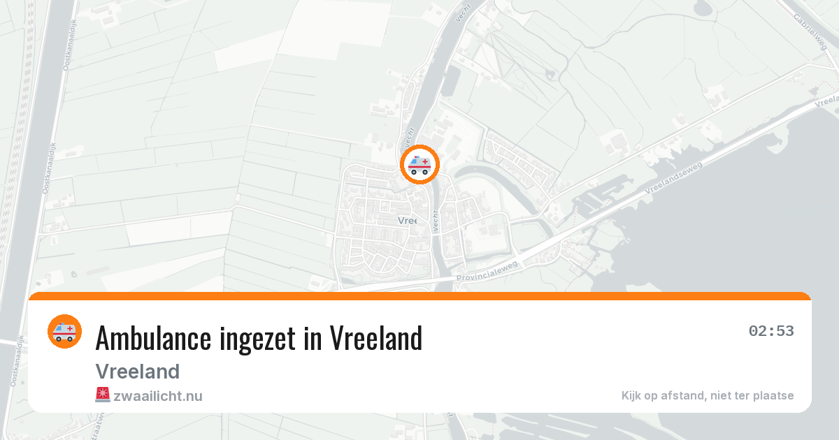 Ambulance ingezet in Vreeland — 18 jul 2026