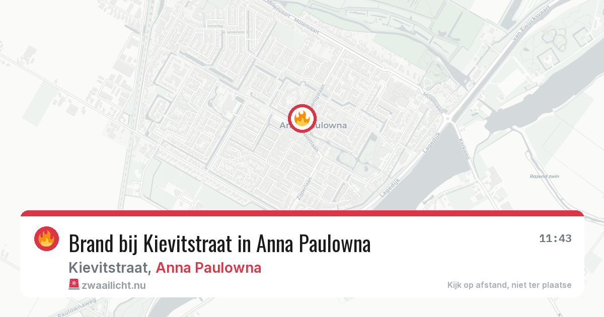 Brand bij Kievitstraat in Anna Paulowna — 19 jul 2026