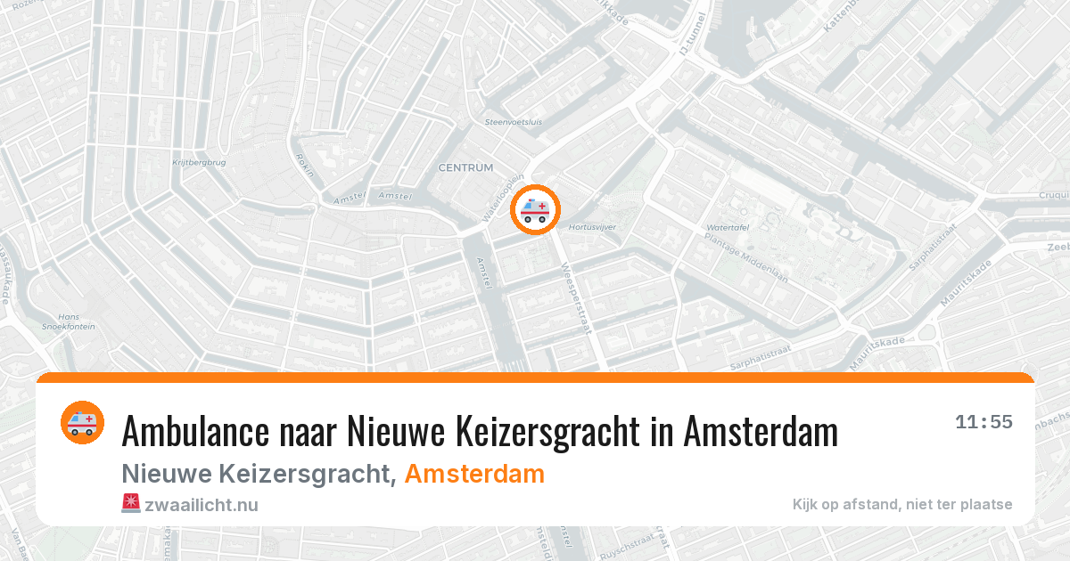Ambulance naar Nieuwe Keizersgracht in Amsterdam — 22 jul 2026
