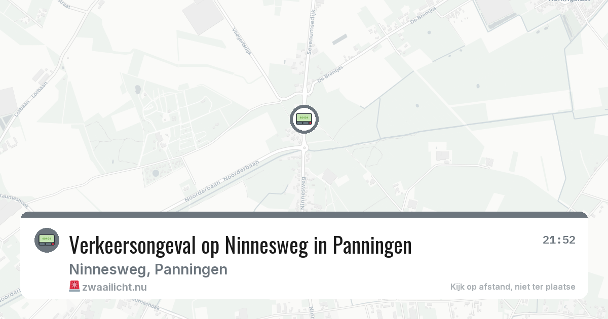 Verkeersongeval op Ninnesweg in Panningen — 17 jul 2026