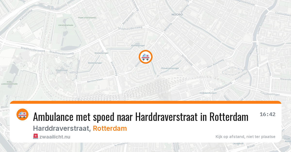 Ambulance met spoed naar Harddraverstraat in Rotterdam — 31 mei 2026