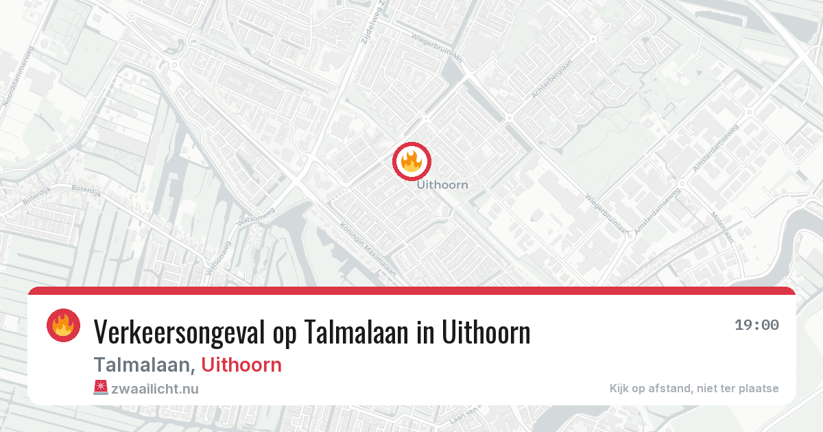 Verkeersongeval op Talmalaan in Uithoorn — 23 jul 2026
