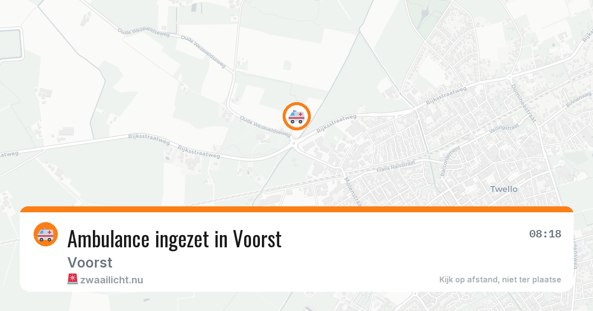 Ambulance ingezet in Voorst — 14 jul 2026