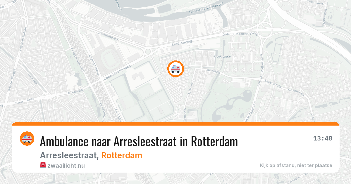 Ambulance naar Arresleestraat in Rotterdam — 5 mei 2026