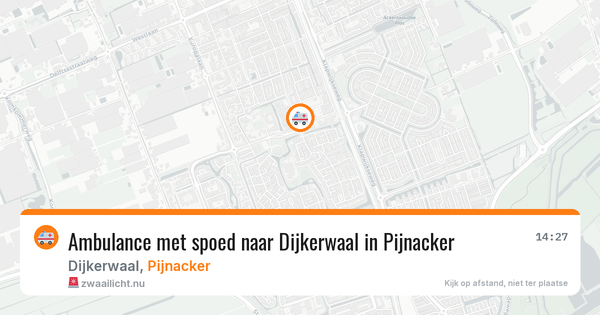 Ambulance met spoed naar Dijkerwaal in Pijnacker — 26 jan 2026