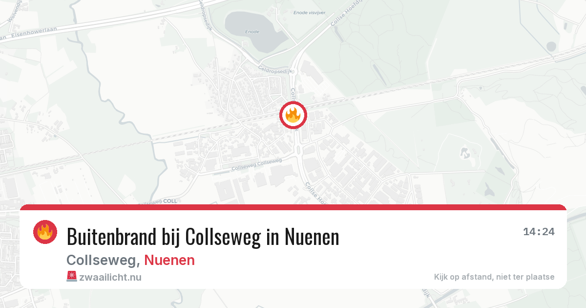 Buitenbrand bij Collseweg in Nuenen — 24 jul 2026