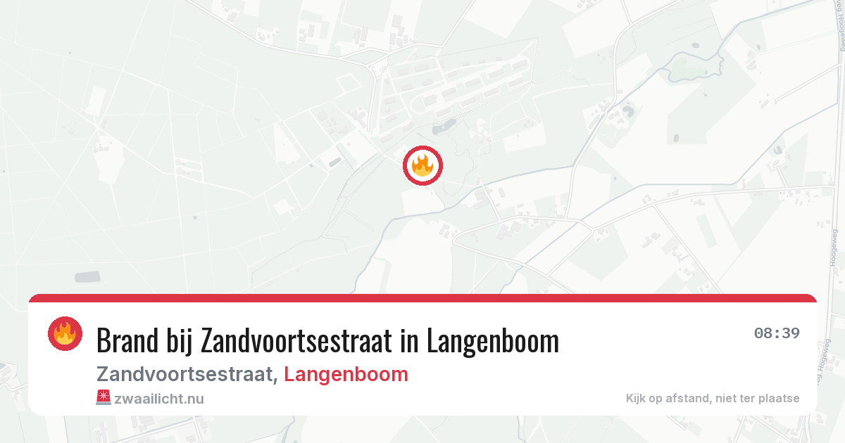 Brand bij Zandvoortsestraat in Langenboom — 28 jun 2026