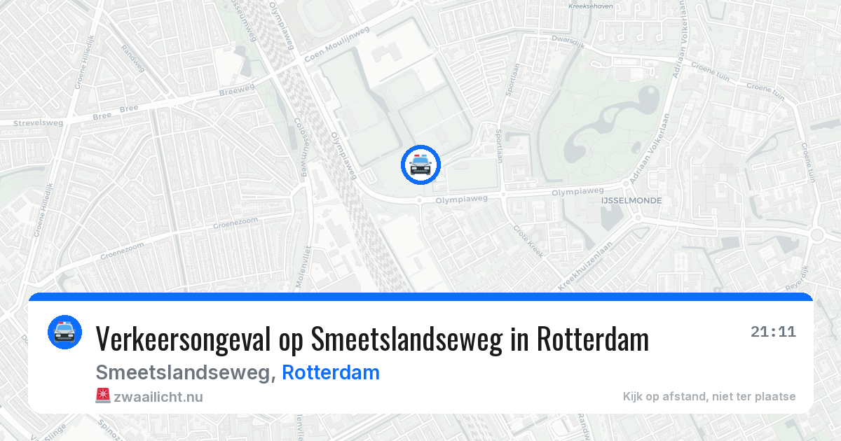 Verkeersongeval op Smeetslandseweg in Rotterdam — 19 mrt 2026