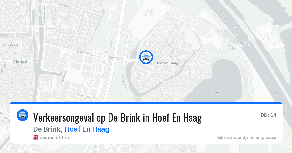 Verkeersongeval op De Brink in Hoef En Haag — 12 feb 2026