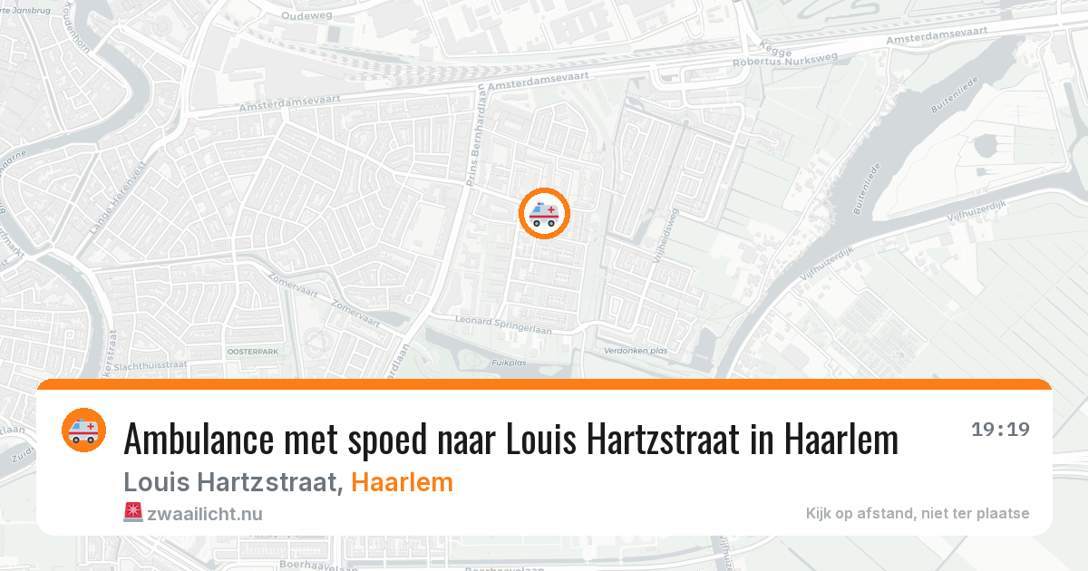 Ambulance met spoed naar Louis Hartzstraat in Haarlem — 30 mrt 2026