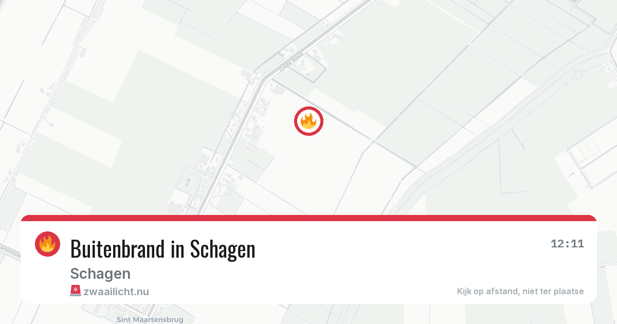 Buitenbrand in Schagen — 5 jun 2026