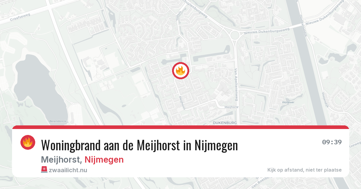 Woningbrand aan de Meijhorst in Nijmegen — 27 jan 2026