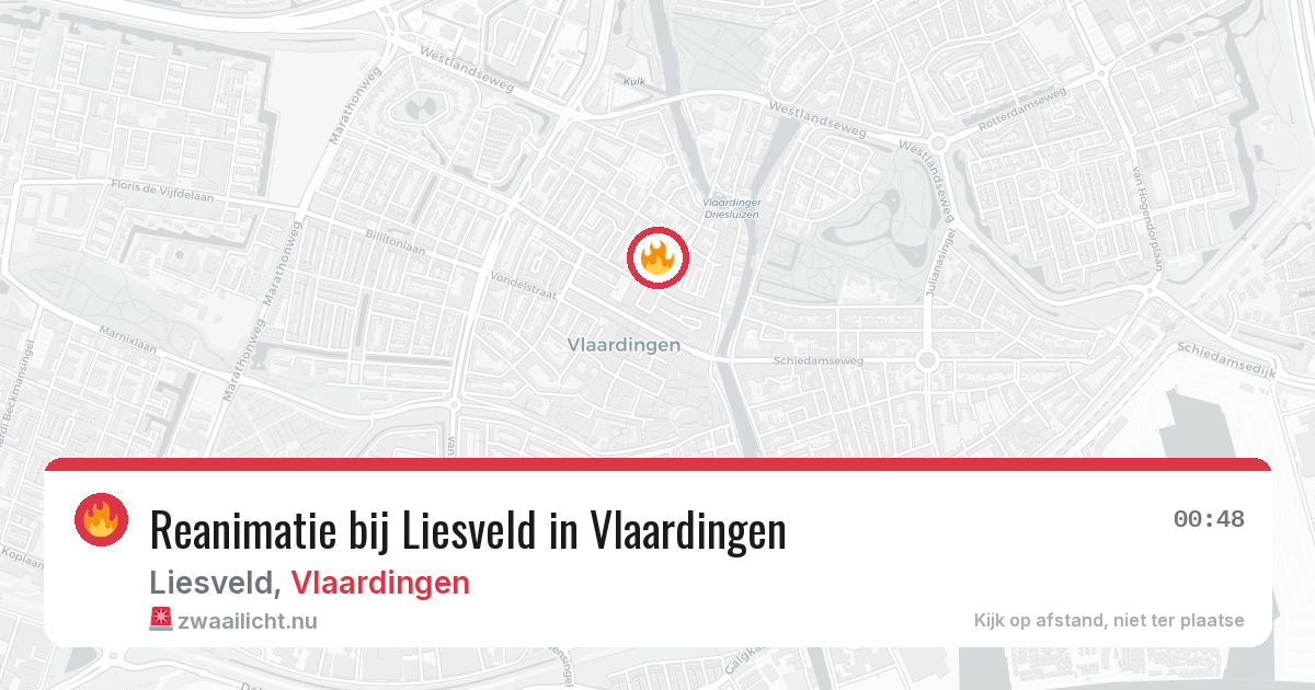 Reanimatie bij Liesveld in Vlaardingen — 11 apr 2026