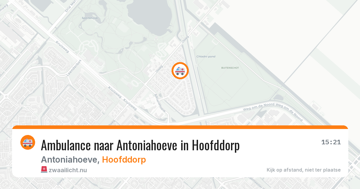 Ambulance naar Antoniahoeve in Hoofddorp — 24 jul 2026