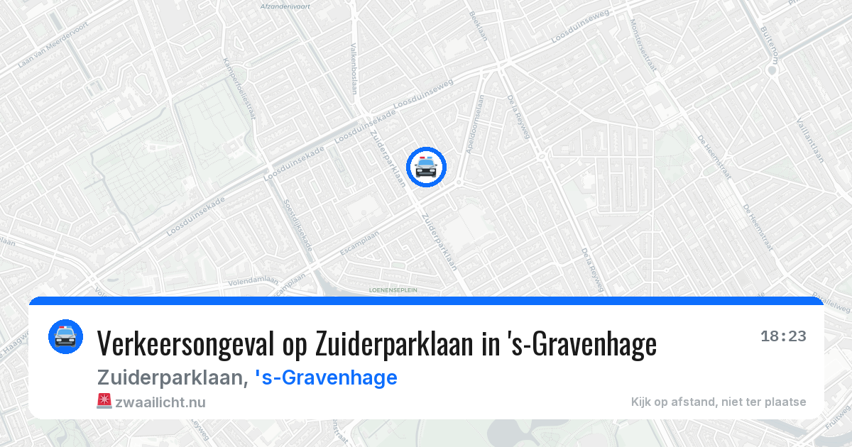 Verkeersongeval op Zuiderparklaan in 's-Gravenhage — 8 jun 2026