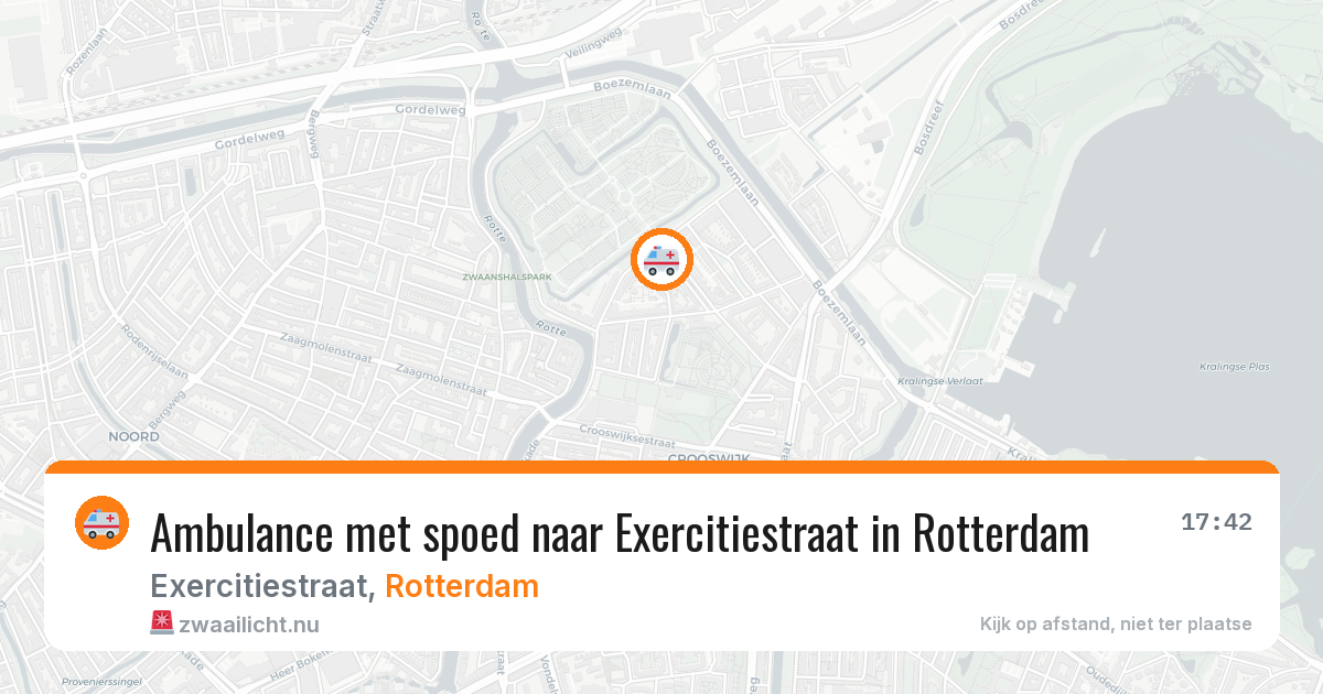 Ambulance met spoed naar Exercitiestraat in Rotterdam — 1 jun 2026