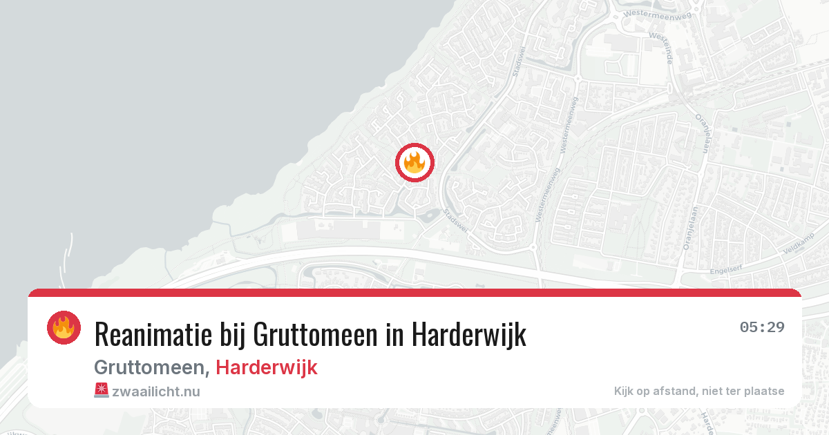Reanimatie bij Gruttomeen in Harderwijk — 28 mei 2026
