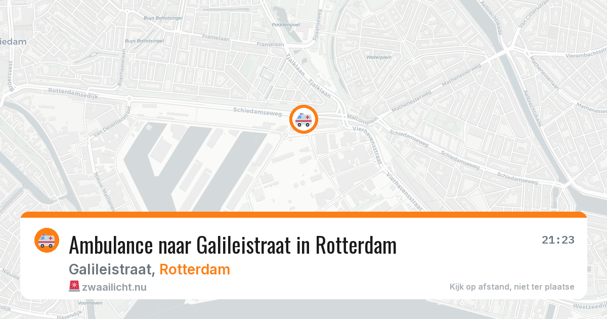 Ambulance naar Galileistraat in Rotterdam — 19 mrt 2026