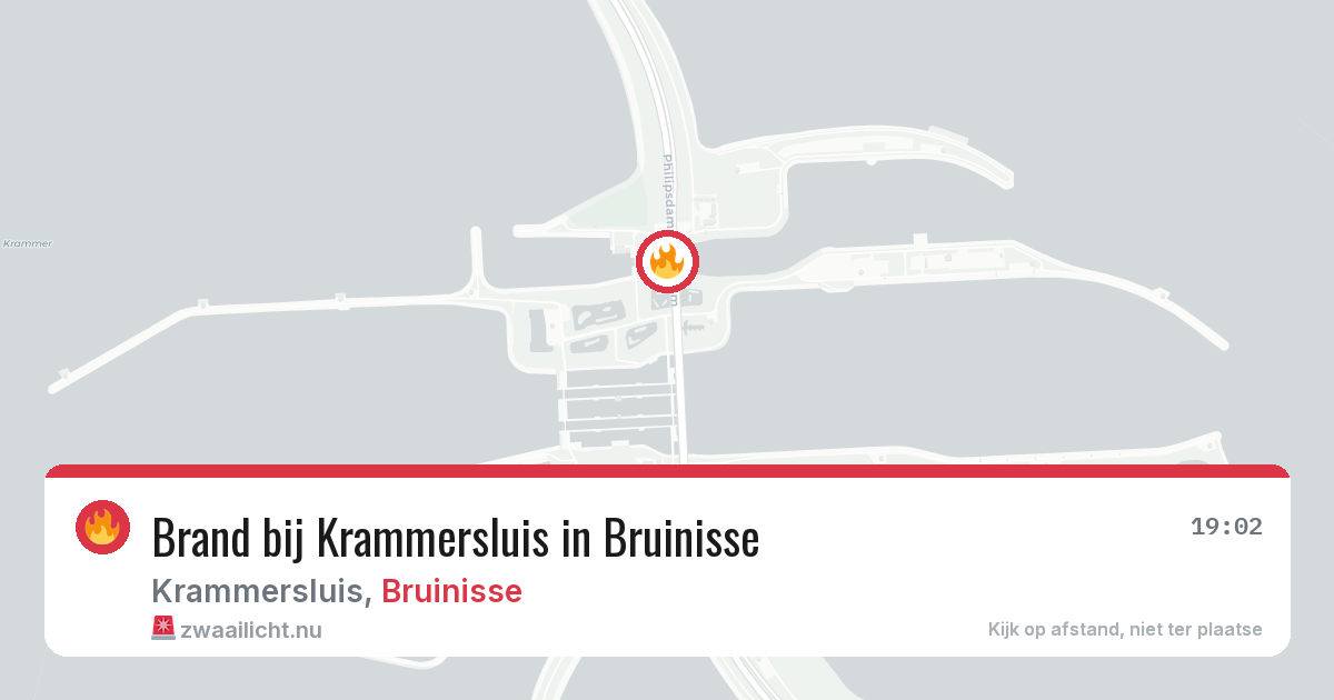 Brand bij Krammersluis in Bruinisse — 9 jul 2026