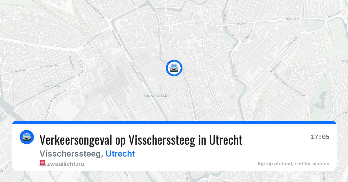 Verkeersongeval op Visscherssteeg in Utrecht — 18 mrt 2026