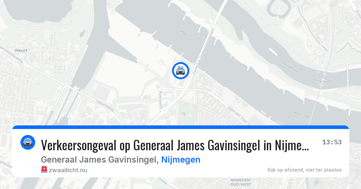 Verkeersongeval op Generaal James Gavinsingel in Nijmegen — 31 mrt 2026